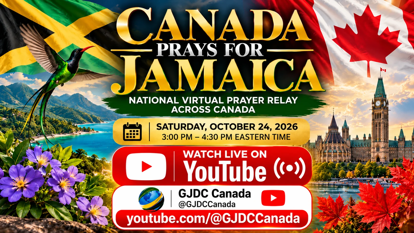Canada Prays for Jamaica: A National Prayer Relay, One Year After Melissa